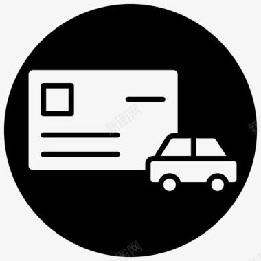 信用卡支付出租车预订无现金乘车图标图标