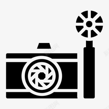 复古相机即时相机摄影相机图标图标