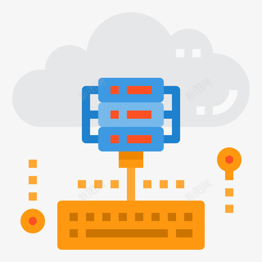 数据库大数据63扁平图标svg_新图网 https://ixintu.com 大数 扁平 数据 数据库
