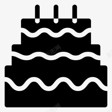 生日蛋糕面包店食物图标图标