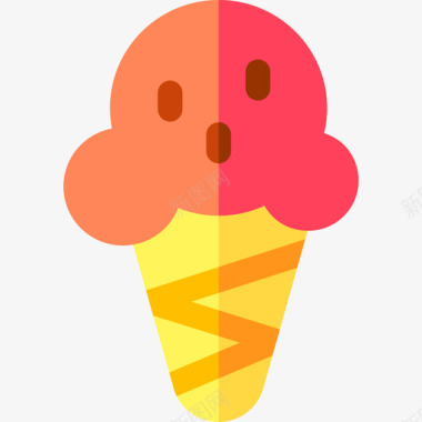 冰淇淋夏季销量15持平图标图标