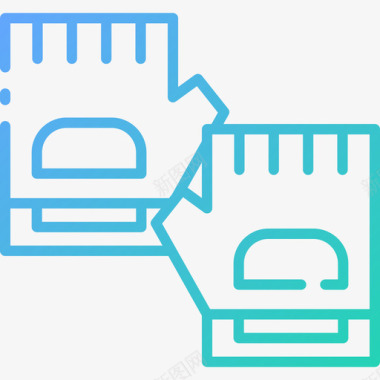 手套健身106梯度图标图标