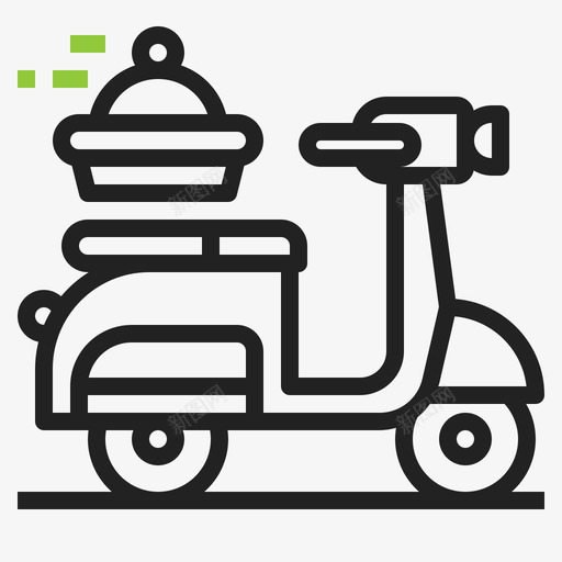 滑板车食品运输71梯度图标svg_新图网 https://ixintu.com 梯度 滑板车 食品运输71