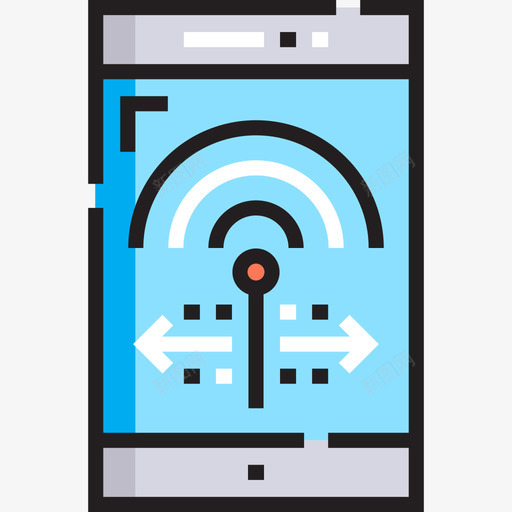 智能手机数字服务9线性颜色图标svg_新图网 https://ixintu.com 手机 数字 智能 服务 线性 颜色
