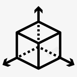 可透视盒子三维造型立体造型盒子图标高清图片