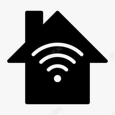 家庭网络房子互联网图标图标