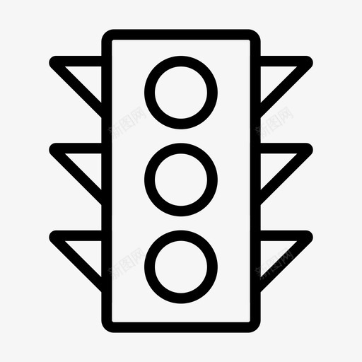 交通锥灯路图标svg_新图网 https://ixintu.com 交通 图标 基本 标志