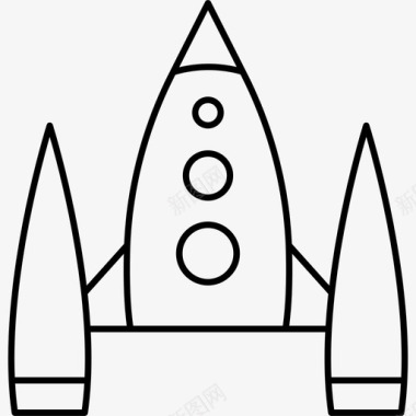 航天器外星飞船发射器图标图标