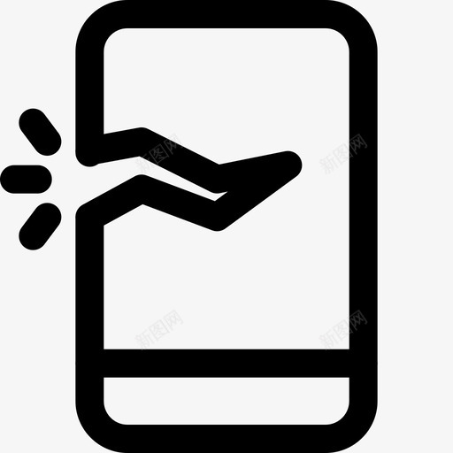 破解智能手机手机和手机1线状图标svg_新图网 https://ixintu.com 手机 智能 破解 线状