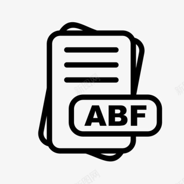 abf文件扩展名文件格式文件类型集合图标包图标