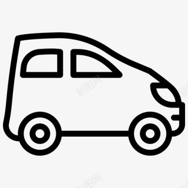微型车出租车经济型车图标图标