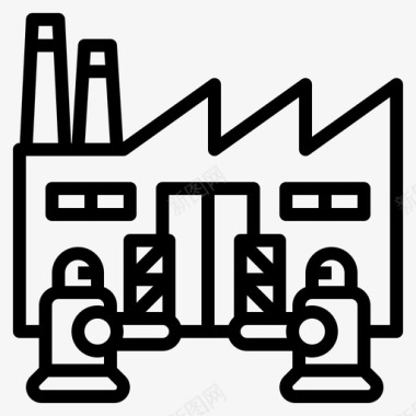 工厂人工智能人工智能机器人图标图标