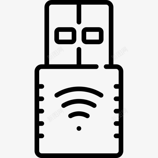 Wifi互联网技术19线性图标svg_新图网 https://ixintu.com Wifi 互联网技术19 线性