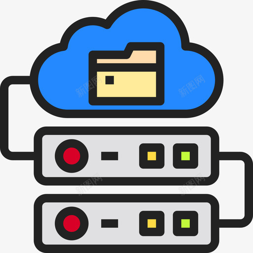 存储大数据42线性彩色图标svg_新图网 https://ixintu.com 大数 存储 彩色 数据 线性