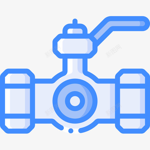 阀门加热4蓝色图标svg_新图网 https://ixintu.com 加热 蓝色 阀门
