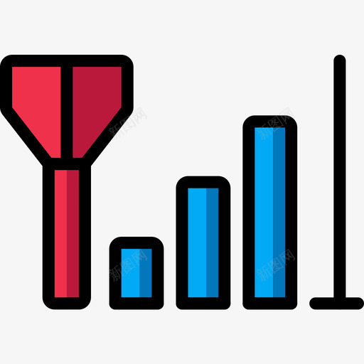 信号移动接口5线颜色图标svg_新图网 https://ixintu.com 信号 移动接口5 线颜色