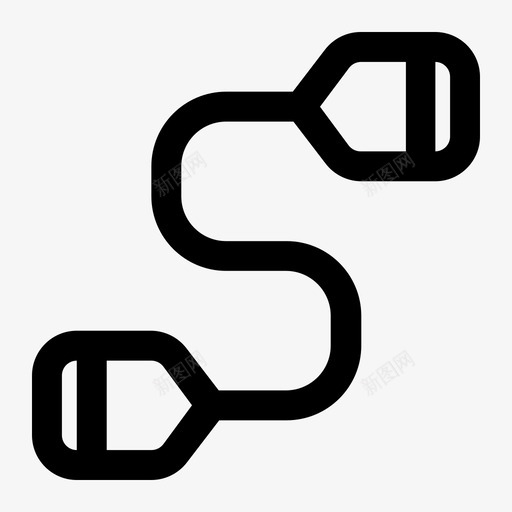 扩胸器运动健身图标svg_新图网 https://ixintu.com 健身 健身房 扩胸 运动