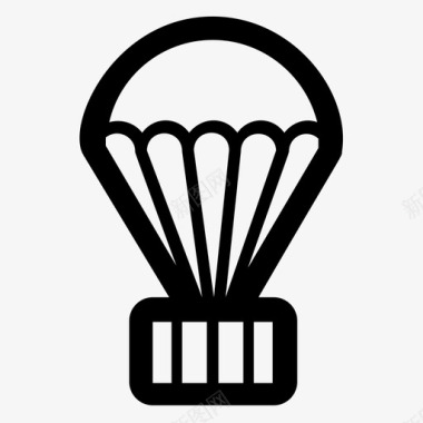 热气球冒险空中飞行图标图标