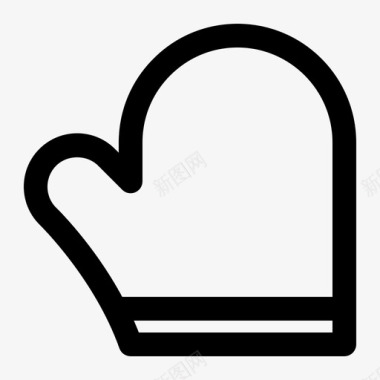 烤箱手套烹饪厨房图标图标