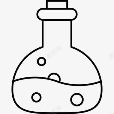 药水烧瓶万圣节图标图标
