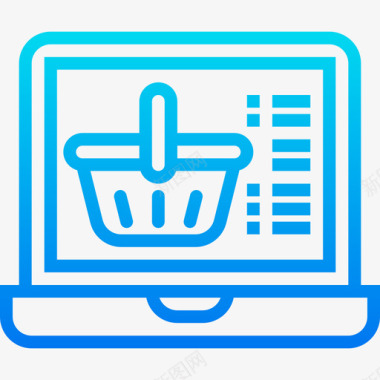 网上购物电子商务110梯度图标图标