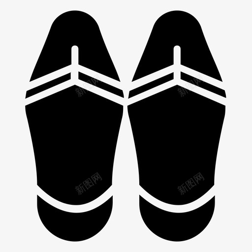 一双凉鞋人字拖鞋类图标svg_新图网 https://ixintu.com 一双 一组 人字 凉鞋 天气 字形 季节 拖鞋 气和 鞋子 鞋类
