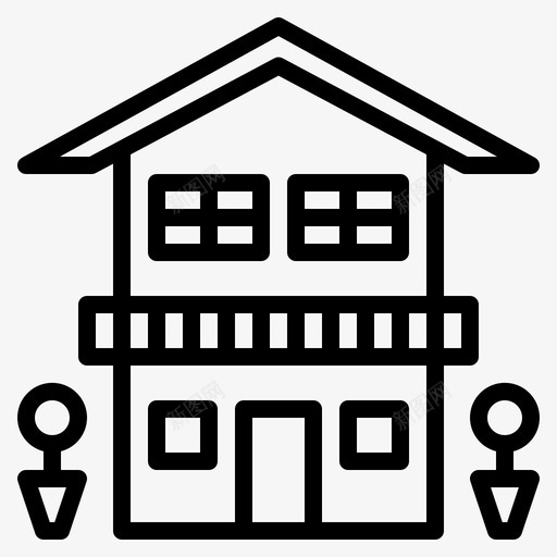 房屋建筑概念图标svg_新图网 https://ixintu.com 元素 城市 建筑 户外 房屋 概念 概述 生活