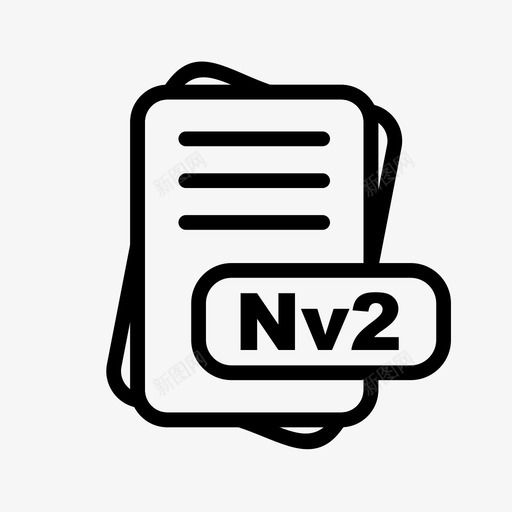 nv2文件扩展名文件格式文件类型集合图标包svg_新图网 https://ixintu.com nv2 图标 扩展名 文件 格式 类型 集合