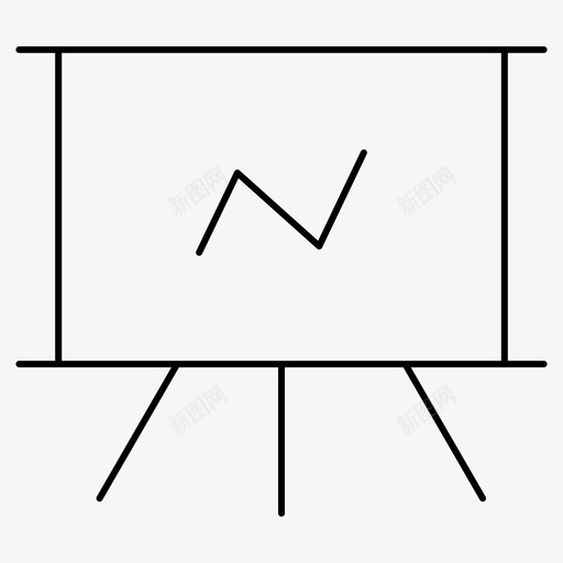 演示文稿板业务图标svg_新图网 https://ixintu.com 业务 业务细线集98 图表 板 演示文稿