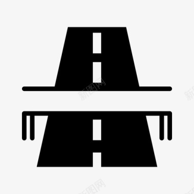 路桥运输字形图标图标