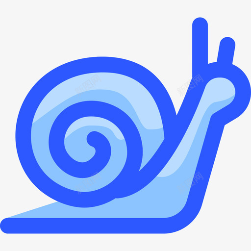 蜗牛野生动物8蓝色图标svg_新图网 https://ixintu.com 蓝色 蜗牛 野生动物8