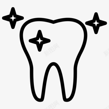 清洁牙齿牙线190图标图标