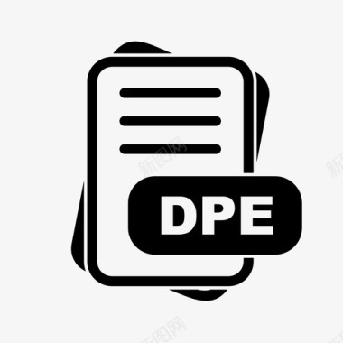 dpe文件扩展名文件格式文件类型集合图标包图标