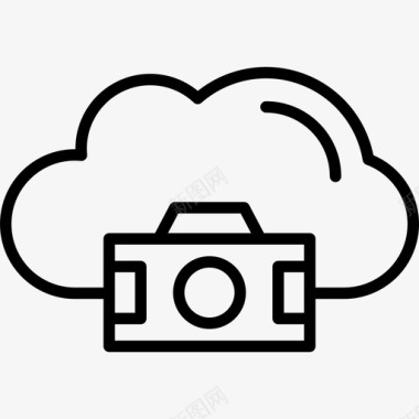 云摄影119直线图标图标