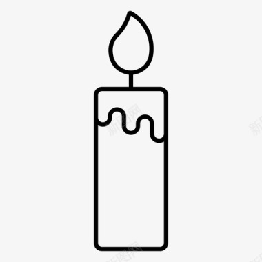 蜡烛生日烛台图标图标