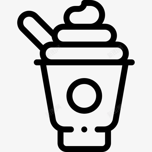 冰淇淋甜点和糖果5份线性图标svg_新图网 https://ixintu.com 5份 冰淇淋 甜点 糖果 线性