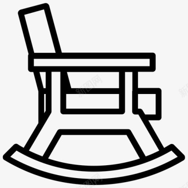 摇椅家具座椅图标图标