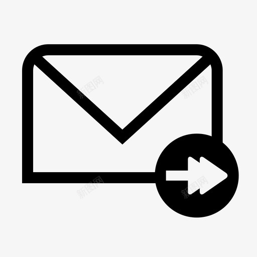 电子邮件转发商务gmail图标svg_新图网 https://ixintu.com gmail 商务 用户界面 电子邮件转发