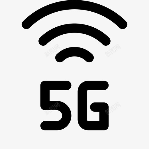 5g手机和手机2线性颜色图标svg_新图网 https://ixintu.com 5g 手机 线性 颜色