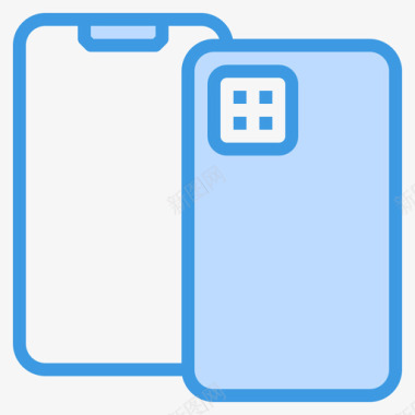 智能手机gadget30蓝色图标图标