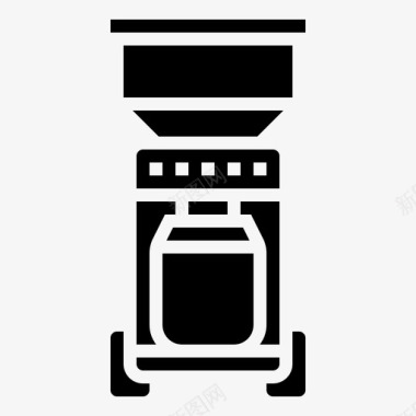 研磨机咖啡机咖啡字形1图标图标