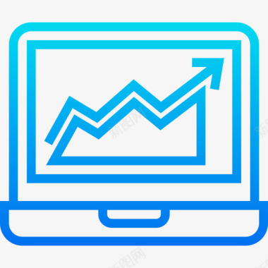 报告数据和网络管理2梯度图标图标