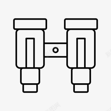双筒望远镜外观望远镜图标图标