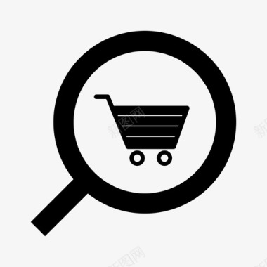 购物车搜索查找市场图标图标