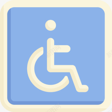残疾人残疾人援助10平房图标图标