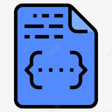 Css文件和文件夹24线性颜色图标图标
