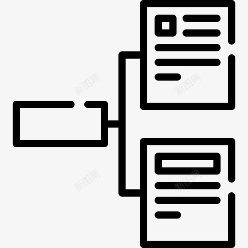 组织结构图用户体验32线性图标svg_新图网 https://ixintu.com 体验 用户 线性 组织 组织结构 结构图