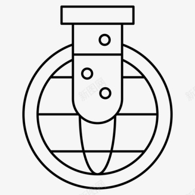 烧杯化学科学图标图标