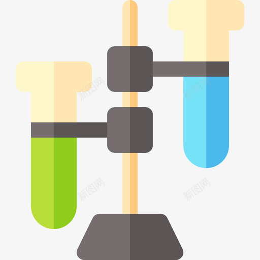 试管生物工程16扁平图标svg_新图网 https://ixintu.com 扁平 生物工程16 试管