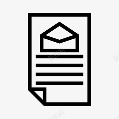 文档文件邮件图标图标